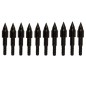 Preview: Haller Arrowhead, Screw-On, Black, Metal, 10 pcs.
